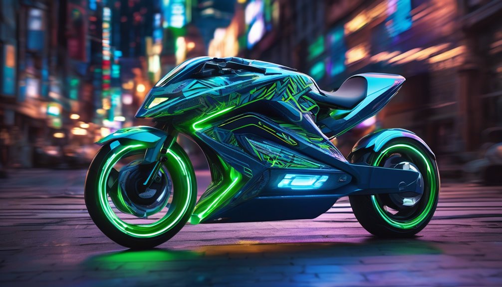 vibrant illuminated visual art